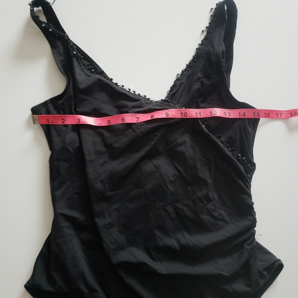 Roxanne Collection Black Beaded Bathing Suit 34C - Picture 6 of 8